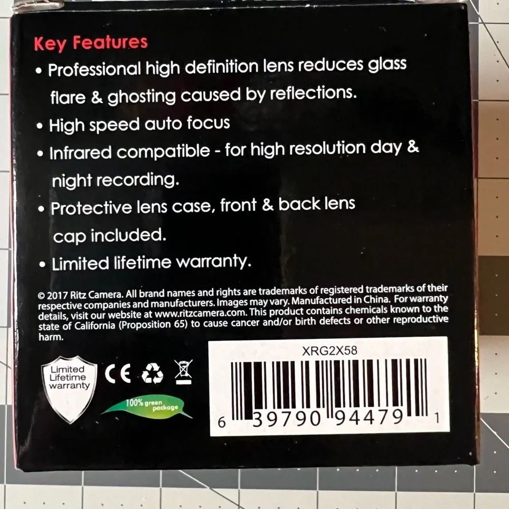 🐈‍⬛RitzGear 2.2X High Definition AF Telephoto Lens Designed for 58mm New in Box